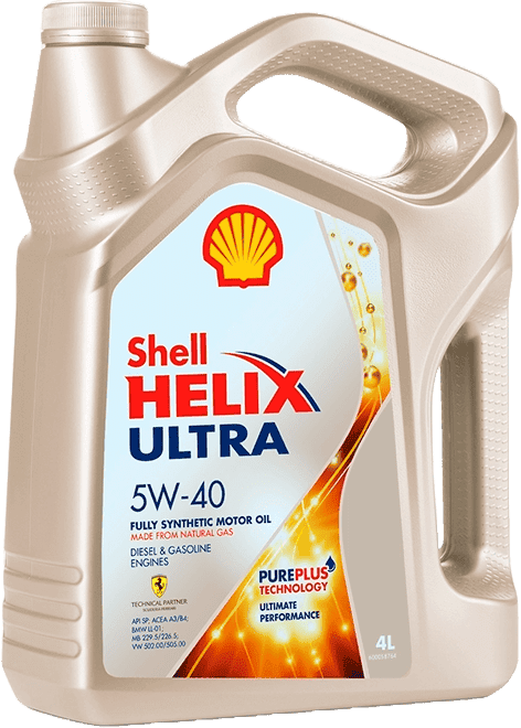 Моторное масло SHELL Helix Ultra 5W-40 4 литра