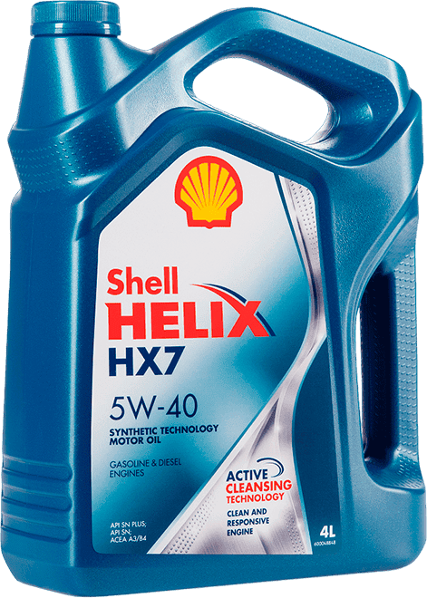 Моторное масло SHELL Helix HX7 5W-40 4 литра