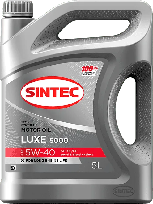 Моторное масло SINTEC LUXE 5W-40 5 литров Моторное масло SINTEC LUXE 5W-40 5 литров