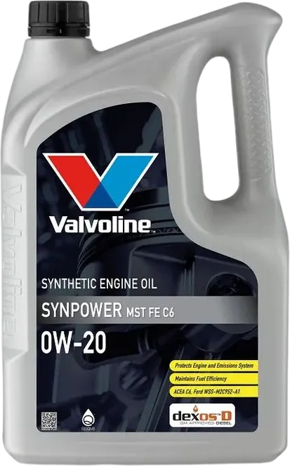 Моторное масло Valvoline SynPower MST FE 0W-20 4 литра