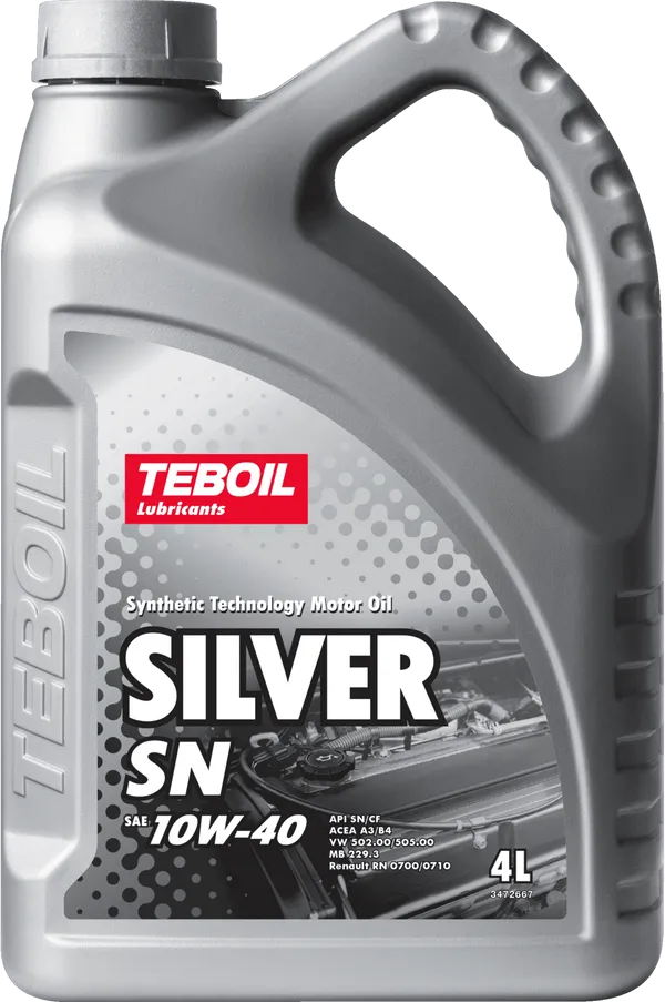 Моторное масло Teboil SILVER SN 10W-40 4 литра Моторное масло Teboil SILVER SN 10W-40 4 литра