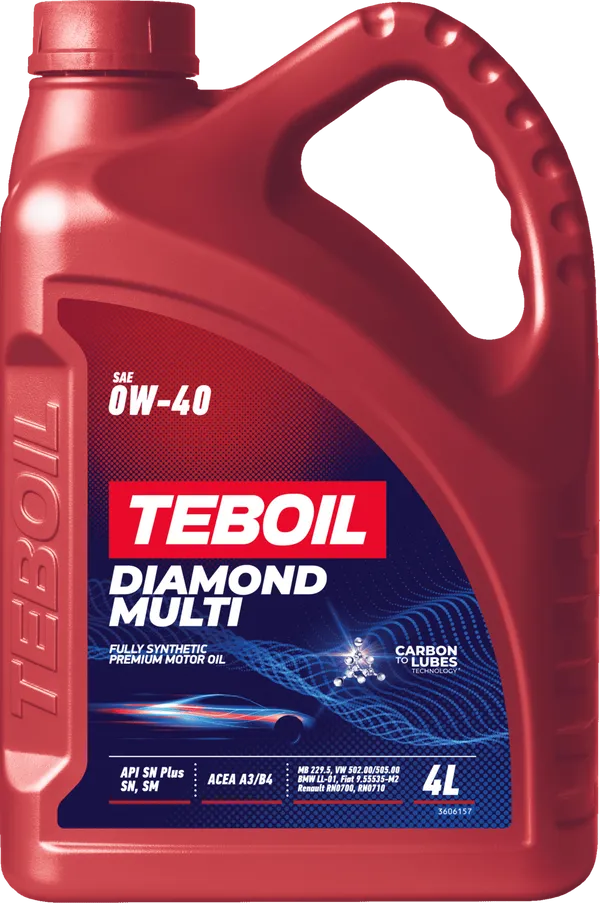 Моторное масло Teboil DIAMOND MULTI 0W-40 4 литра Моторное масло Teboil DIAMOND MULTI 0W-40 4 литра