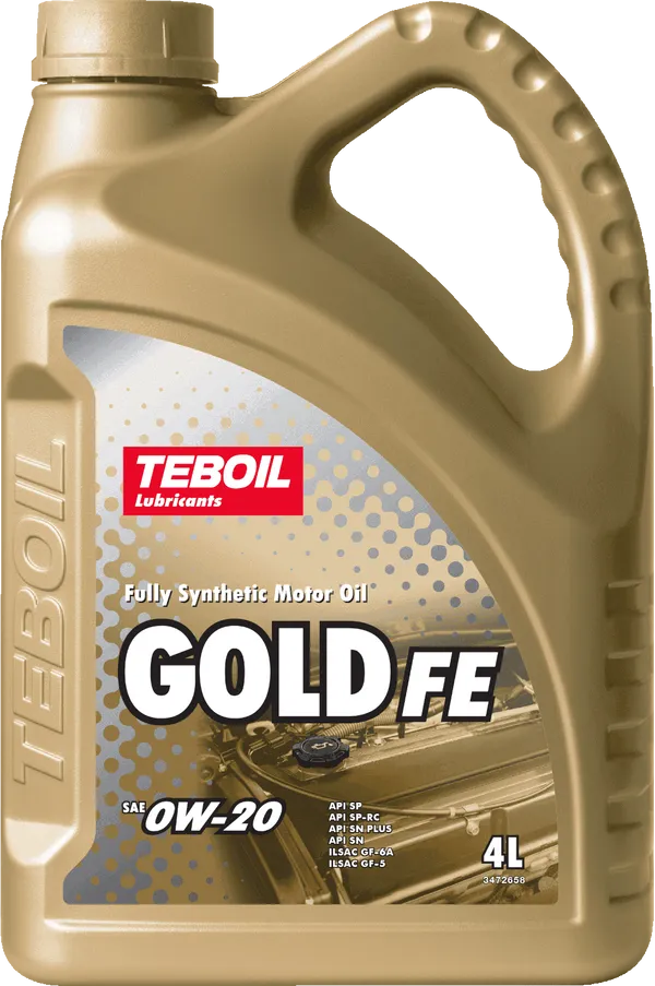 Моторное масло Teboil GOLD FE 0W-20 4 литра