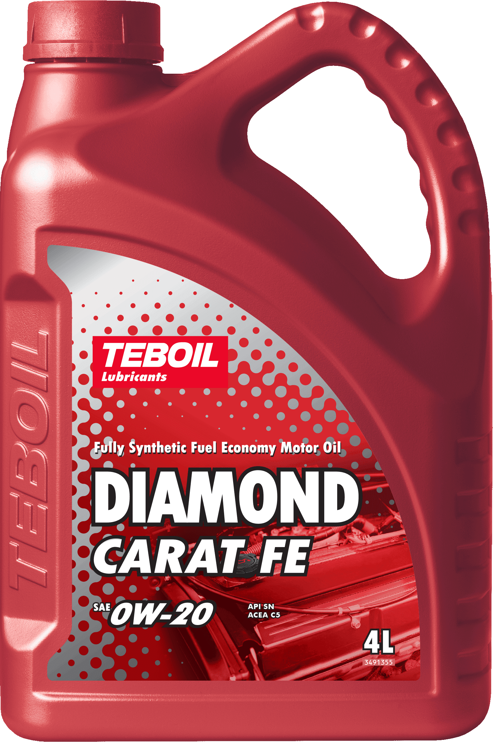 Моторное масло Teboil DIAMOND CARAT FE 0W-20 4 литра