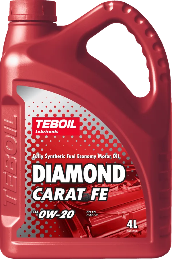 Моторное масло Teboil DIAMOND CARAT FE 0W-20 4 литра