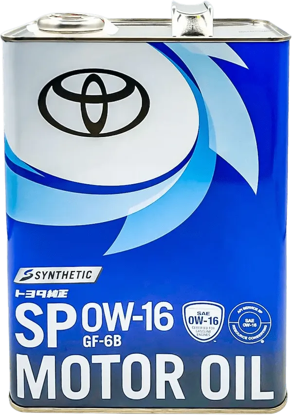 Моторное масло Toyota Motor Oil 0W-16 4 литра Моторное масло Toyota Motor Oil 0W-16 4 литра