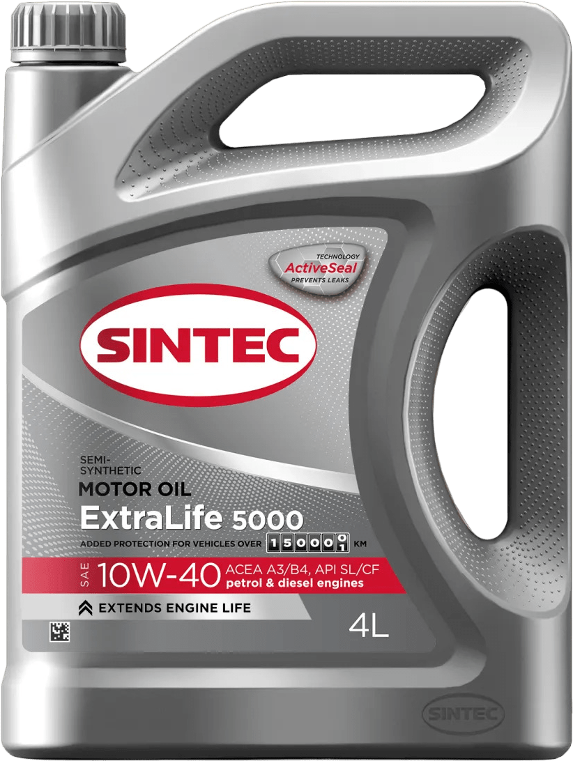 Моторное масло SINTEC EXTRALIFE 5000 10W-40 4 литра