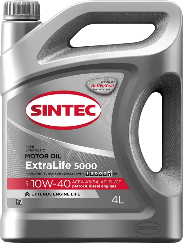 Моторное масло SINTEC EXTRALIFE 5000 10W-40 4 литра