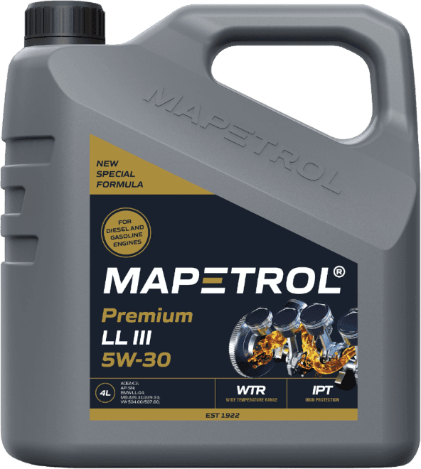 Моторное масло Mapetrol PREMIUM LL III 5W-30 4 литра