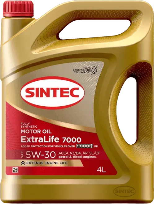 Моторное масло SINTEC EXTRALIFE 7000 5W-30 4 литра Моторное масло SINTEC EXTRALIFE 7000 5W-30 4 литра