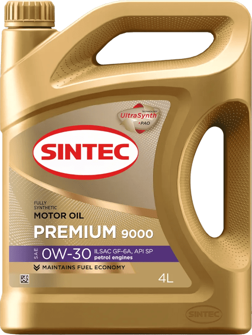 Моторное масло SINTEC Premium 9000 0W-30 4 литра