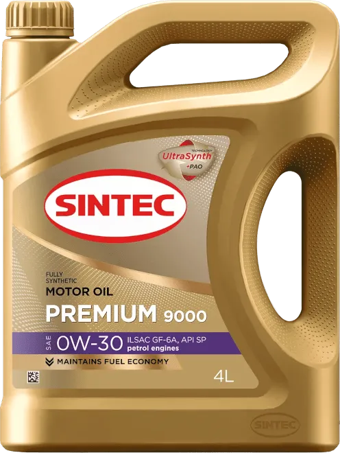 Моторное масло SINTEC Premium 9000 0W-30 4 литра