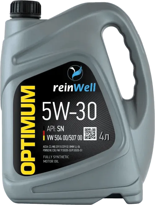 Моторное масло ReinWell Optimum 5W-30 4 литра Моторное масло ReinWell Optimum 5W-30 4 литра