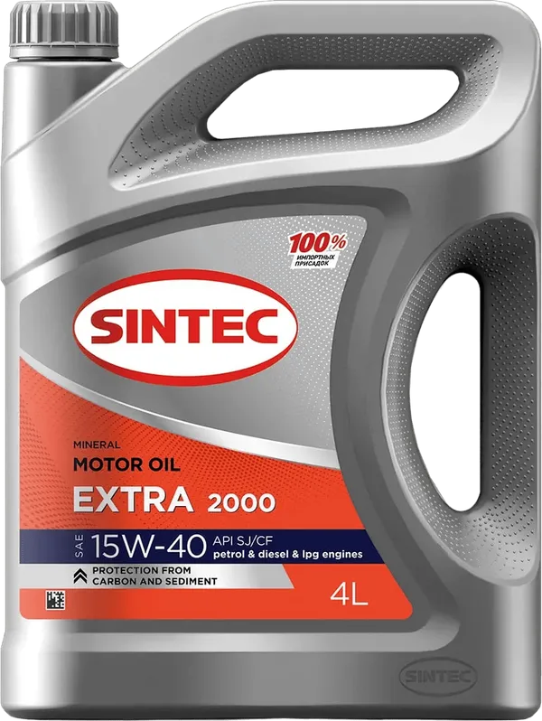 Моторное масло SINTEC Extra 2000 15W-40 4 литра