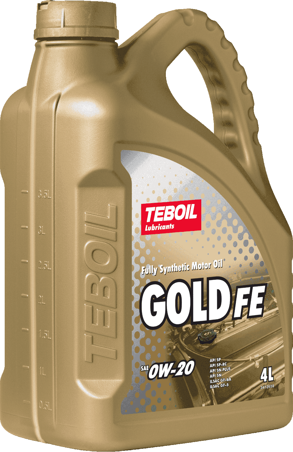 Моторное масло Teboil GOLD FE 0W-20 4 литра