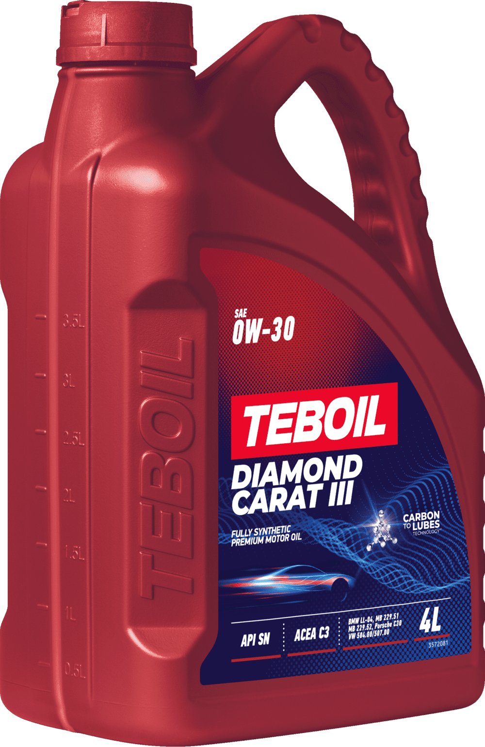 Моторное масло Teboil DIAMOND CARAT III 0W-30 4 литра