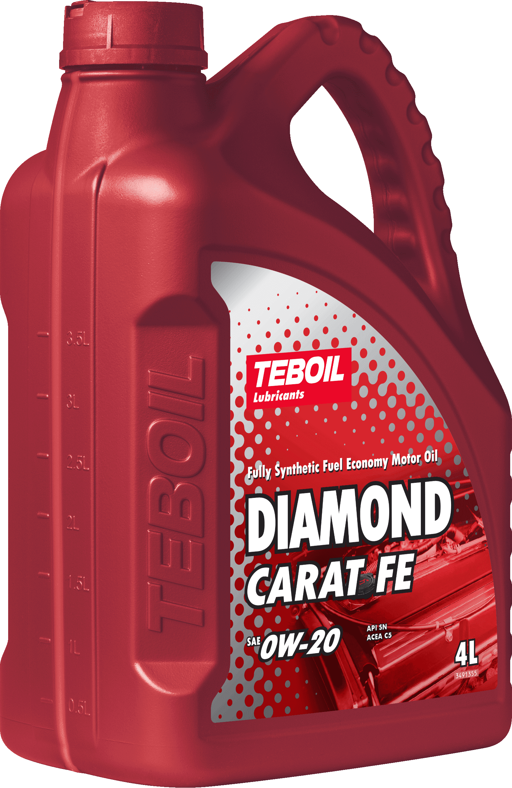 Моторное масло Teboil DIAMOND CARAT FE 0W-20 4 литра