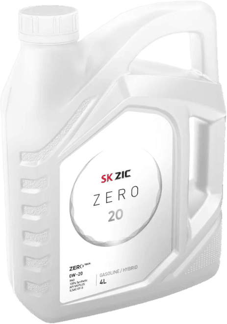 Моторное масло ZIC ZERO 20 0W-20 4 литра