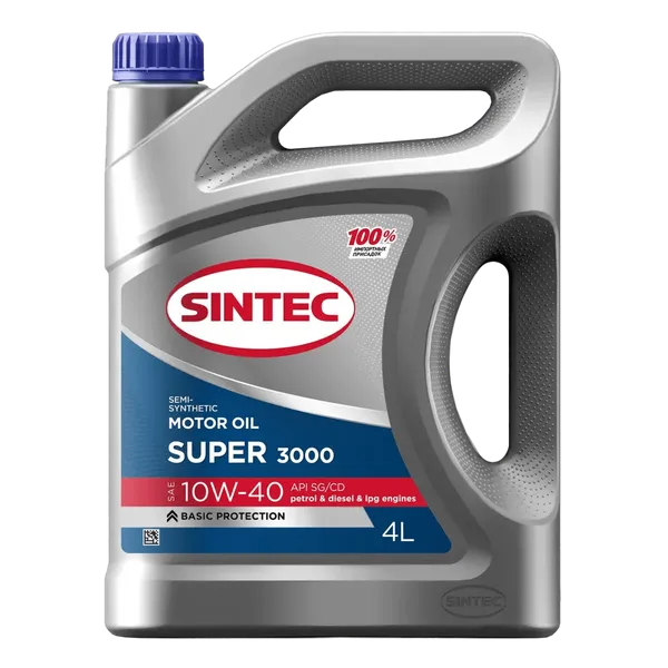 Моторное масло SINTEC SUPER 3000 10W-40 4 литра Моторное масло SINTEC SUPER 3000 10W-40 4 литра