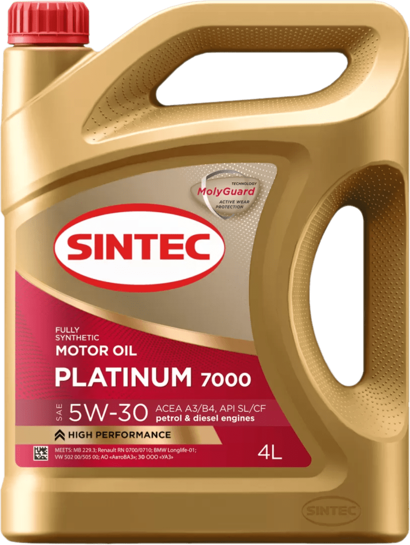 Моторное масло SINTEC PLATINUM 7000 5W-30 4 литра