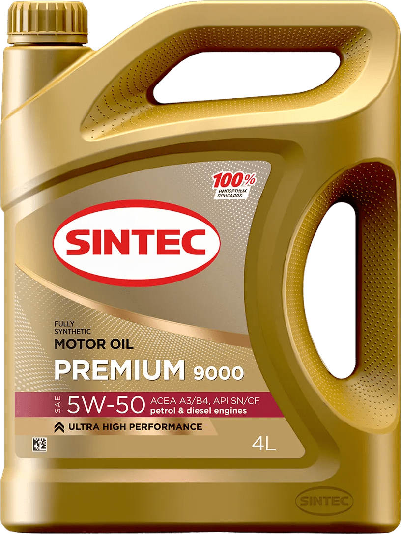 Моторное масло SINTEC PREMIUM 9000 5W-50 4 литра