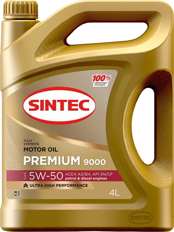 Моторное масло SINTEC PREMIUM 9000 5W-50 4 литра