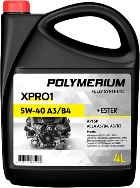 Моторное масло Polymerium XPRO1 5W-40 4 литра Моторное масло Polymerium XPRO1 5W-40 4 литра