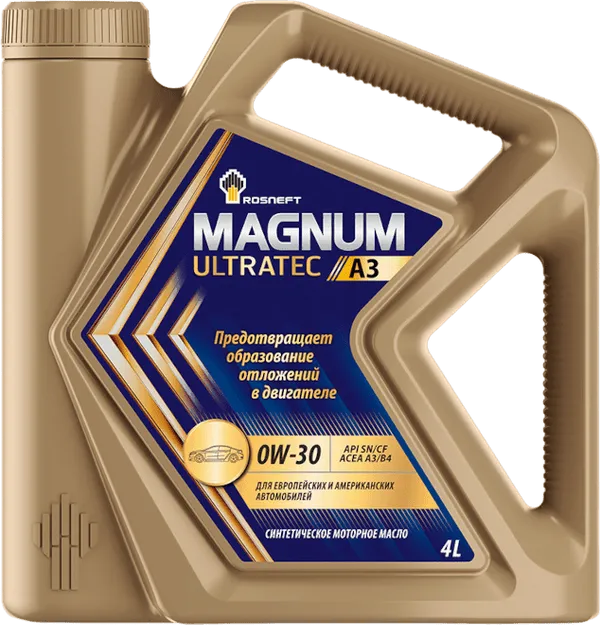 Моторное масло Rosneft Magnum Ultratec A3 0W-30 4 литра Моторное масло Rosneft Magnum Ultratec A3 0W-30 4 литра