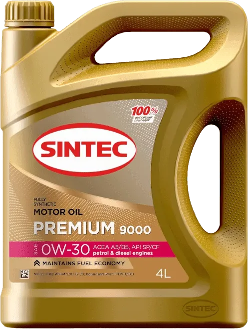 Моторное масло SINTEC Premium 9000 0W-30 4 литра