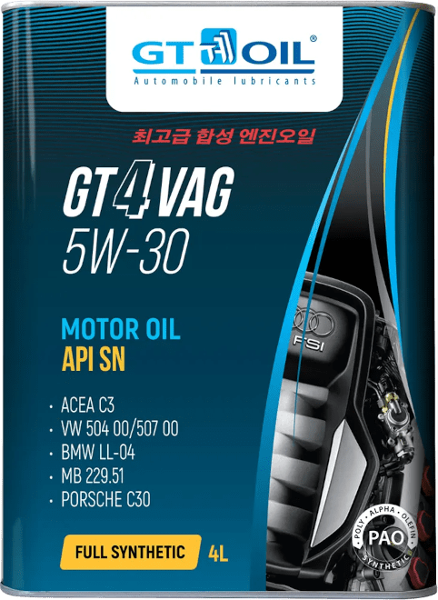 Моторное масло GT-OIL 4 VAG 5W-30 5W-30 4 литра