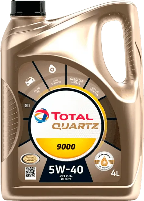 Моторное масло Total Quartz 9000 5W-40 4 литра Моторное масло Total Quartz 9000 5W-40 4 литра