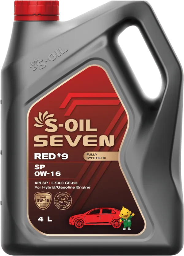 Моторное масло S-Oil Seven Red #9 0W-16 4 литра Моторное масло S-Oil Seven Red #9 0W-16 4 литра