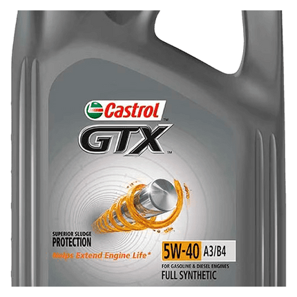 Моторное масло Castrol GTX Синтетическое SAE 5W-40 API SM CF, ACEA A3 ...