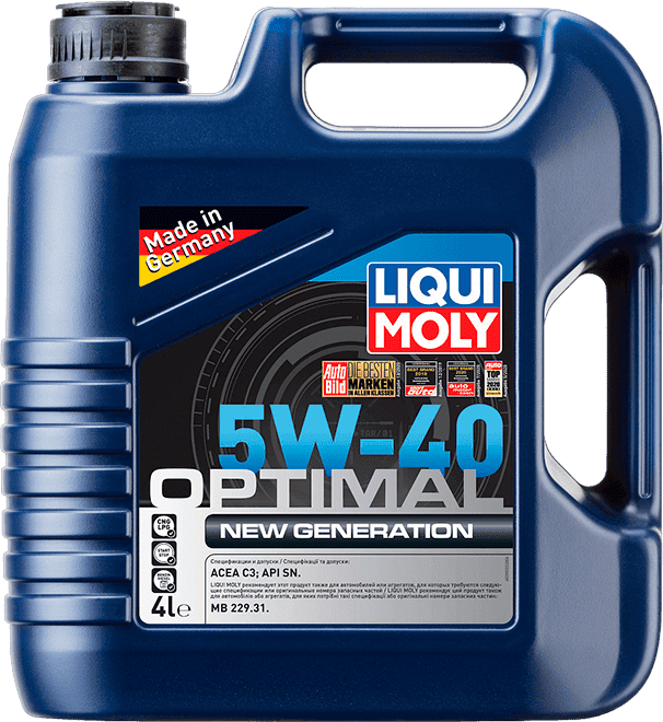 Моторное масло LIQUI MOLY Optimal New Generation 5W-40 4 литра