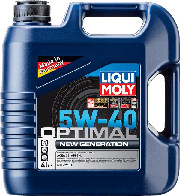 Моторное масло LIQUI MOLY Optimal New Generation 5W-40 4 литра Моторное масло LIQUI MOLY Optimal New Generation 5W-40 4 литра