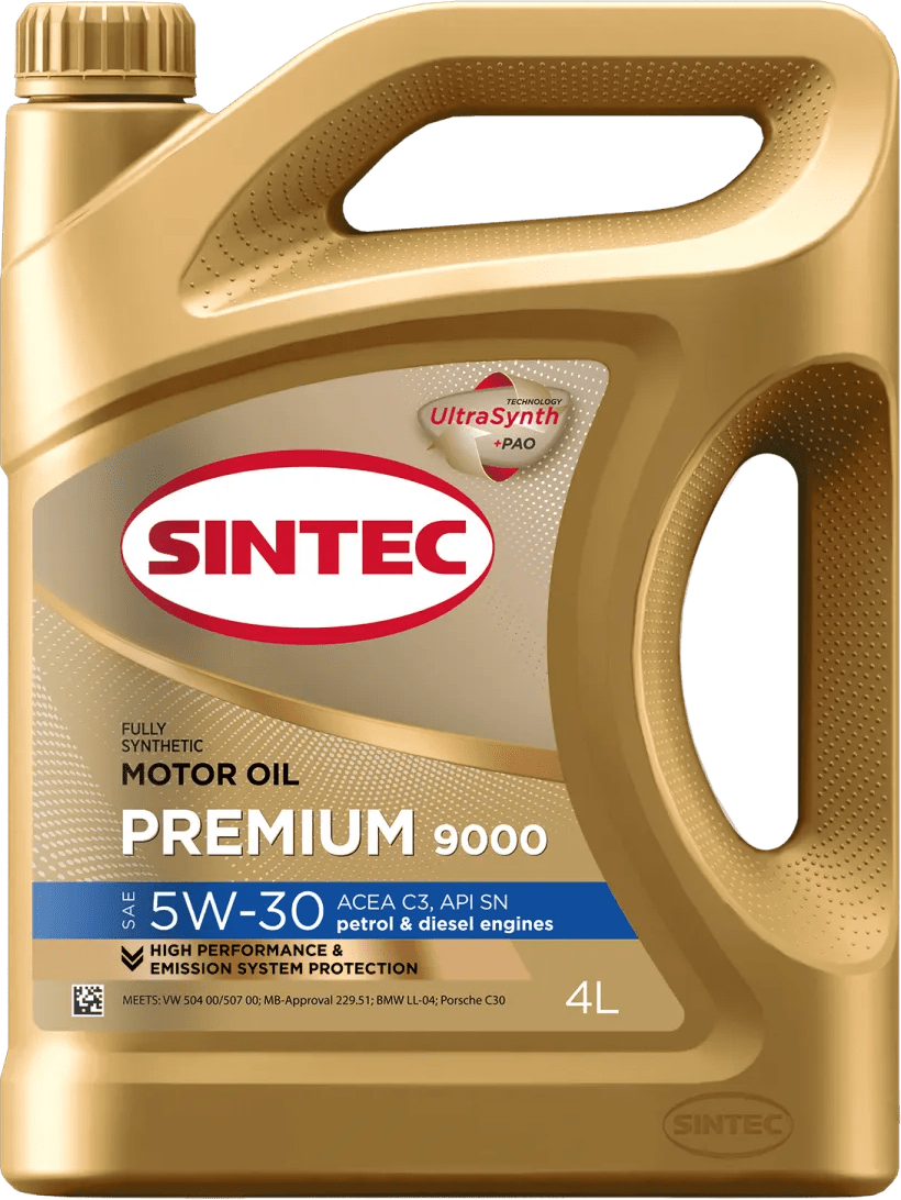 Моторное масло SINTEC Premium 9000 5W-30 4 литра