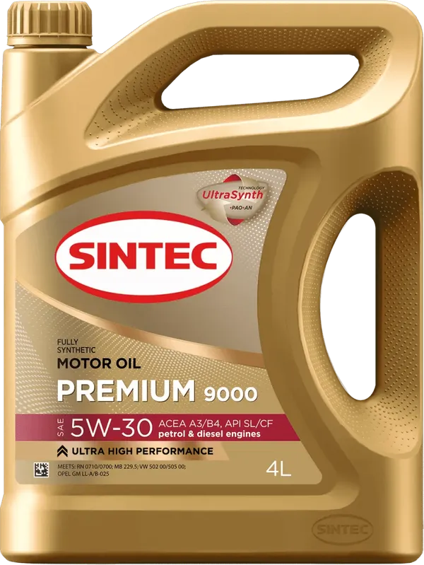 Моторное масло SINTEC PREMIUM 9000 5W-30 4 литра