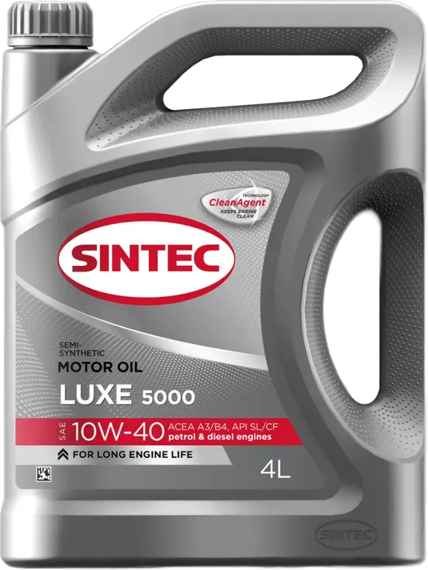 Моторное масло SINTEC Luxe 5000 10W-40 4 литра Моторное масло SINTEC Luxe 5000 10W-40 4 литра