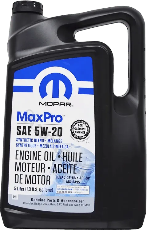 Моторное масло Mopar MaxPro 5W-20 5 литров Моторное масло Mopar MaxPro 5W-20 5 литров