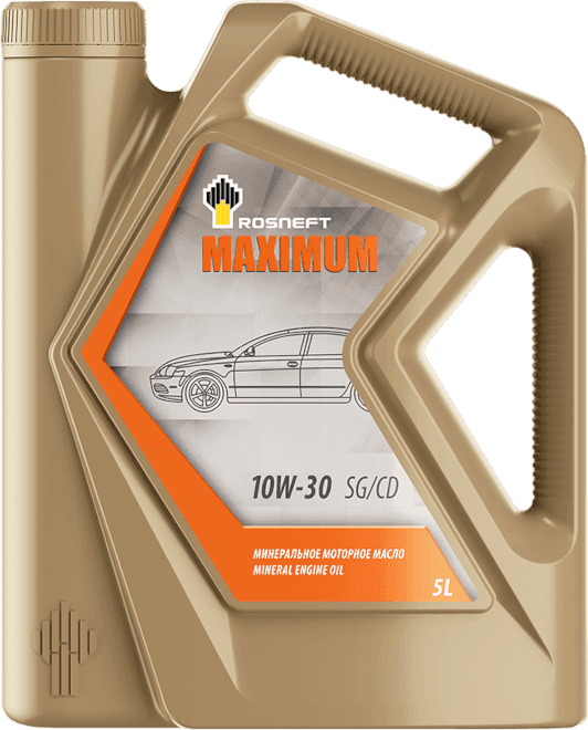 Моторное масло Rosneft Maximum 10W-30 5 литров