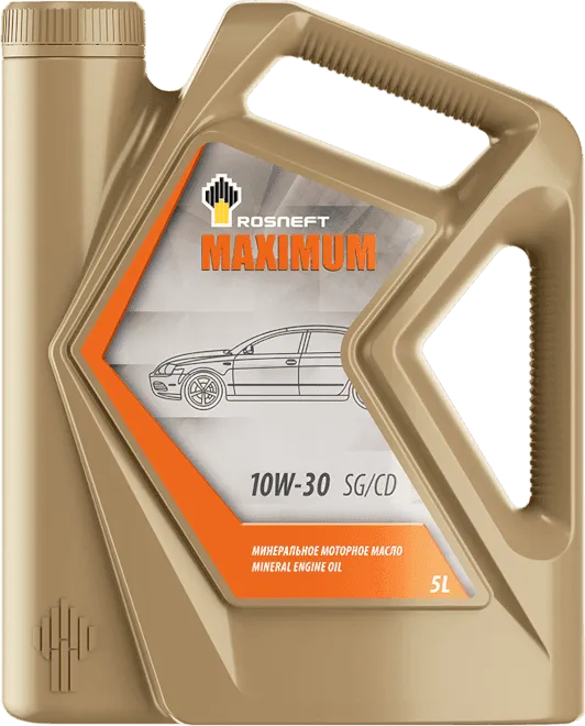 Моторное масло Rosneft Maximum 10W-30 5 литров Моторное масло Rosneft Maximum 10W-30 5 литров