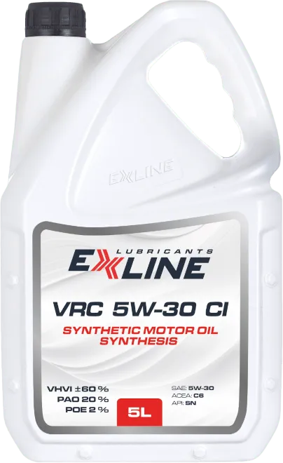 Моторное масло EXLINE EXTREME VRC CI 5W-30 5 литров Моторное масло EXLINE EXTREME VRC CI 5W-30 5 литров