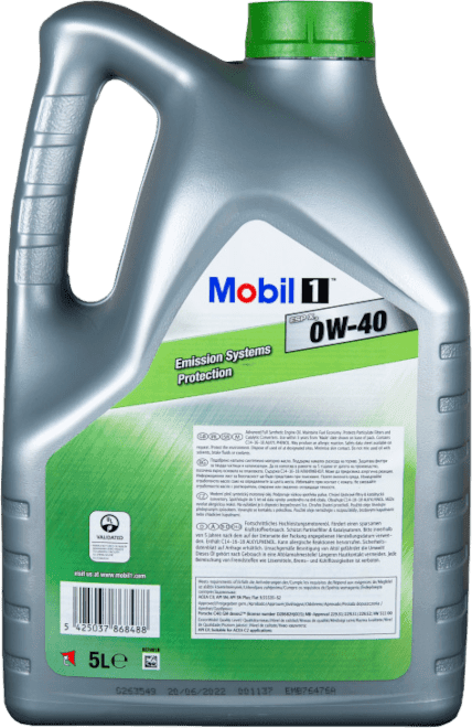 Моторное масло Mobil 1 ESP X3 0W-40 5 литров