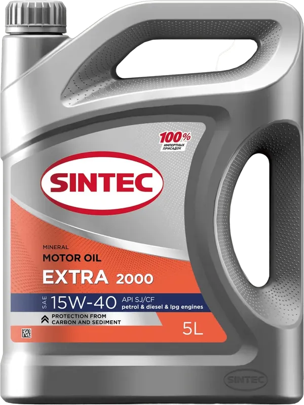 Моторное масло SINTEC Extra 2000 15W-40 5 литров Моторное масло SINTEC Extra 2000 15W-40 5 литров