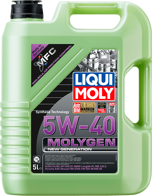 Моторное масло LIQUI MOLY Molygen New Generation 5W-40 5 литров