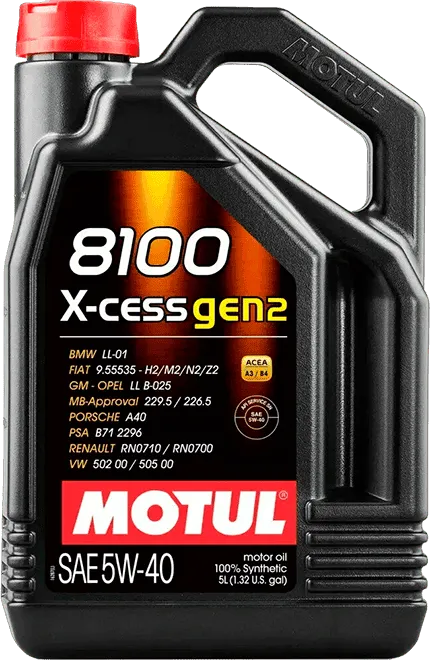 Моторное масло Motul 8100 X-CESS GEN2 5W-40 5 литров Моторное масло Motul 8100 X-CESS GEN2 5W-40 5 литров